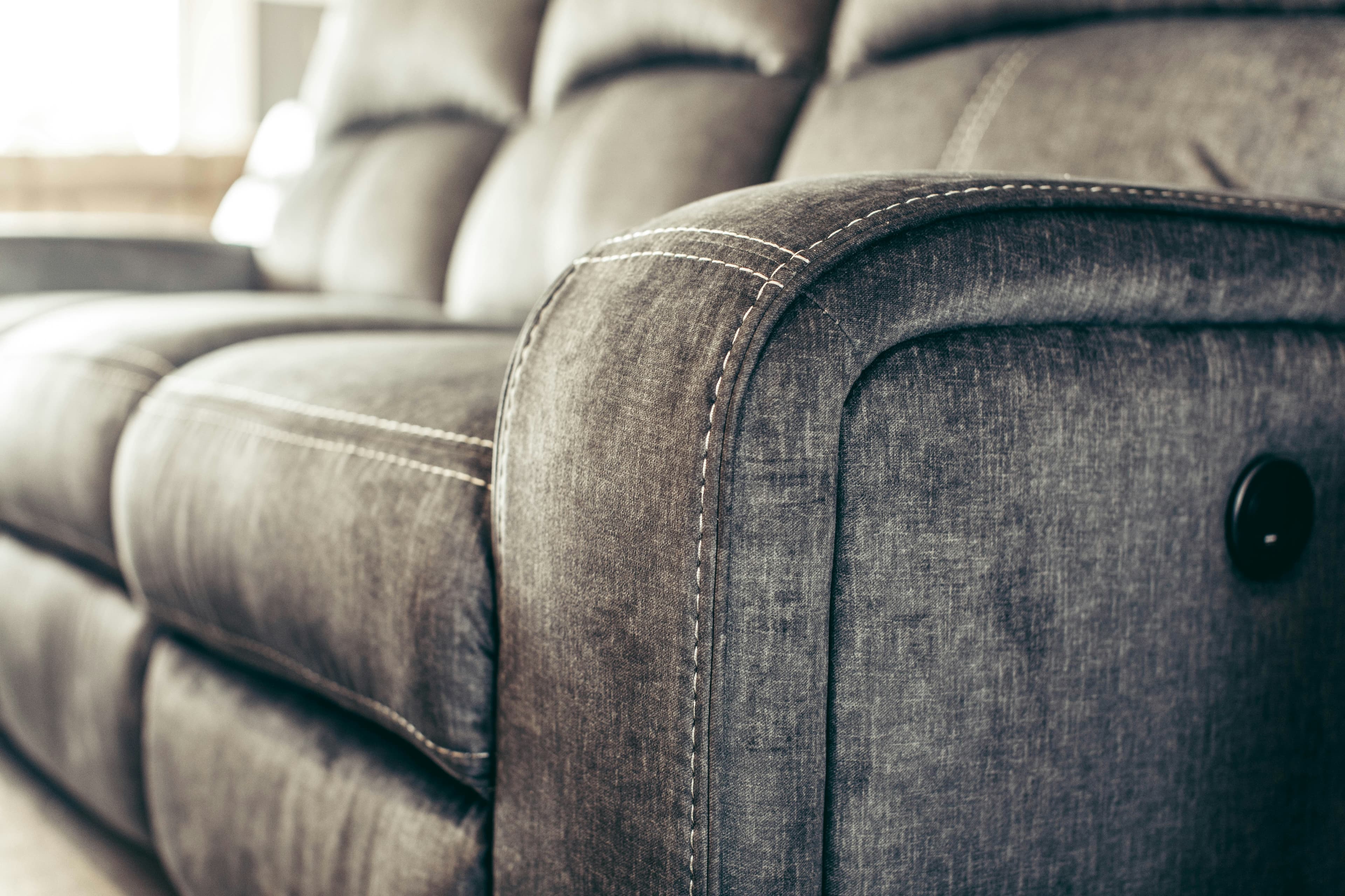 Esponjas, telas, telas para muebles, cierres